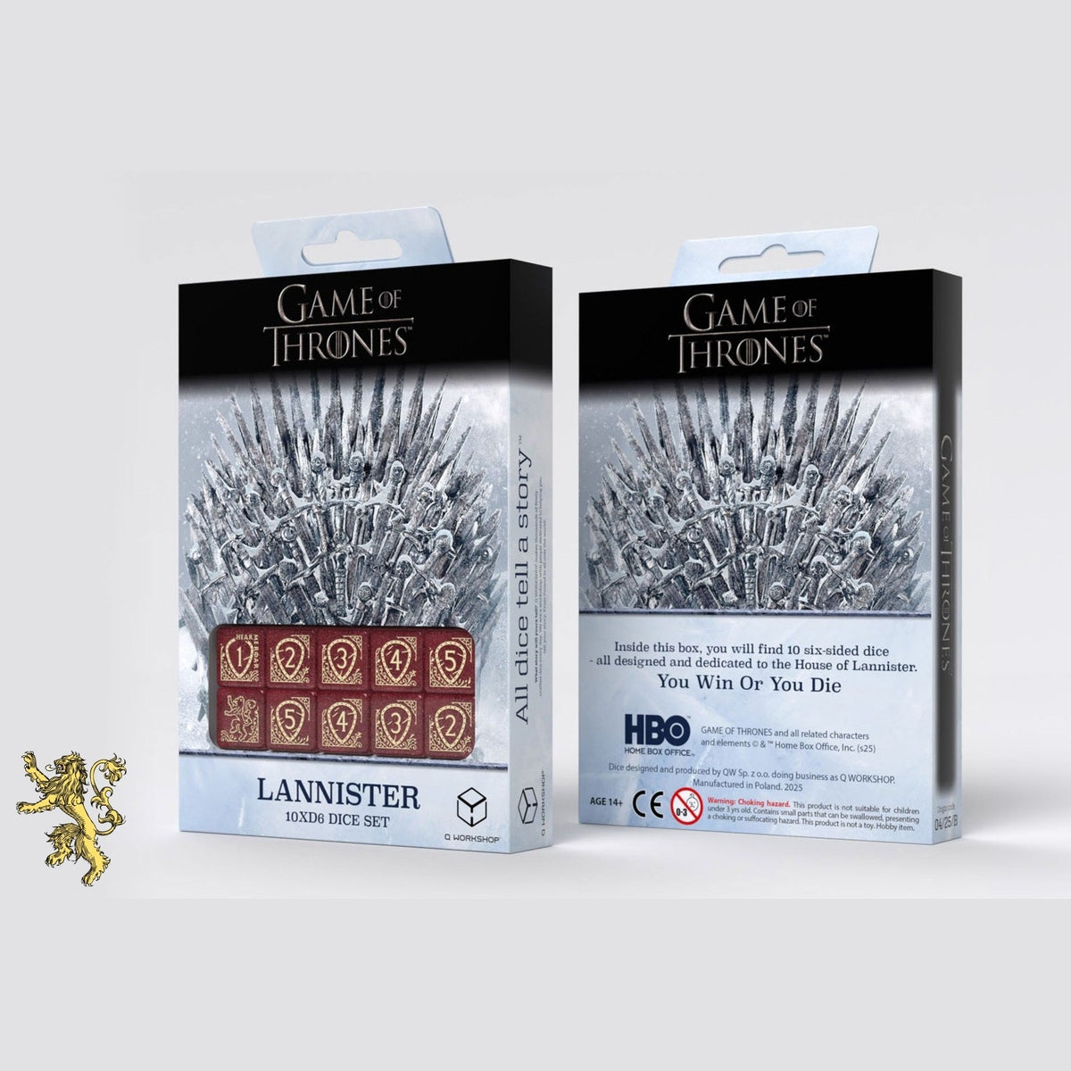 Game of Thrones Dice: Lannister D6 Dice Set 10