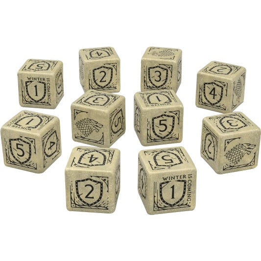 Game of Thrones Dice: Stark D6 Dice Set 10