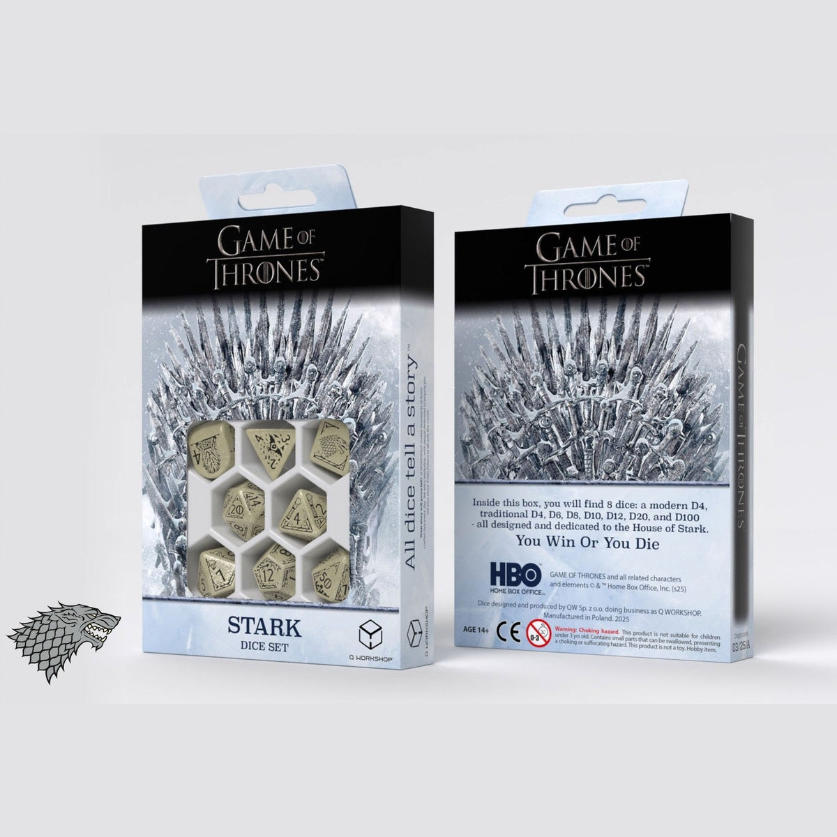 Game of Thrones Dice: Stark Dice Set