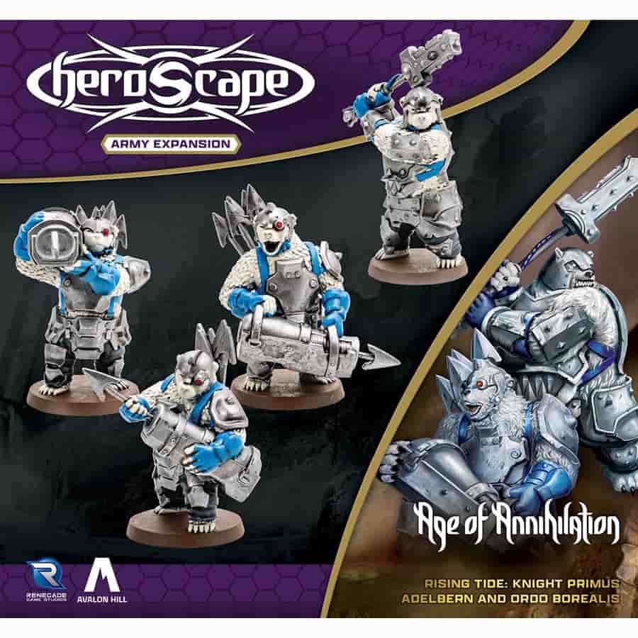 Heroscape: Rising Tide: Knight Primus Adelbern And Ordo Borealis Army Expansion