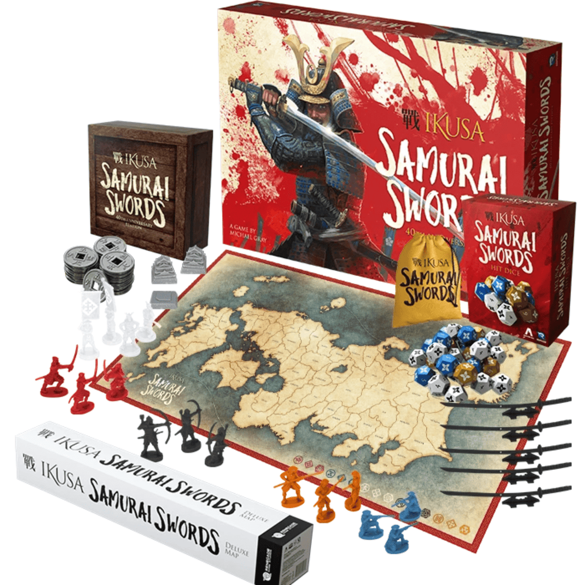 Ikusa Samurai Swords 40th Anniversary Edition Board Game Shogun