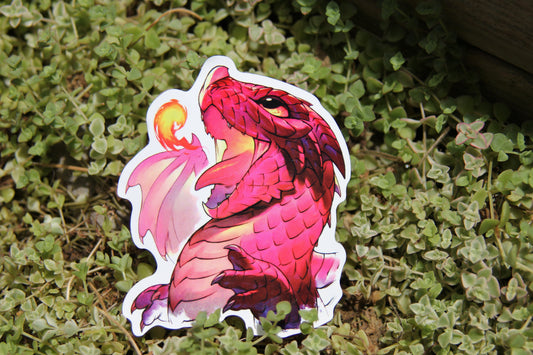 Metal Weave Games: Red Wyrmling Sticker