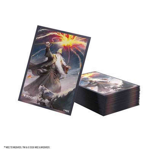 Magic: The Gathering | The Hobbit Premium Art Sleeves - Gandalf Shadow's Foe