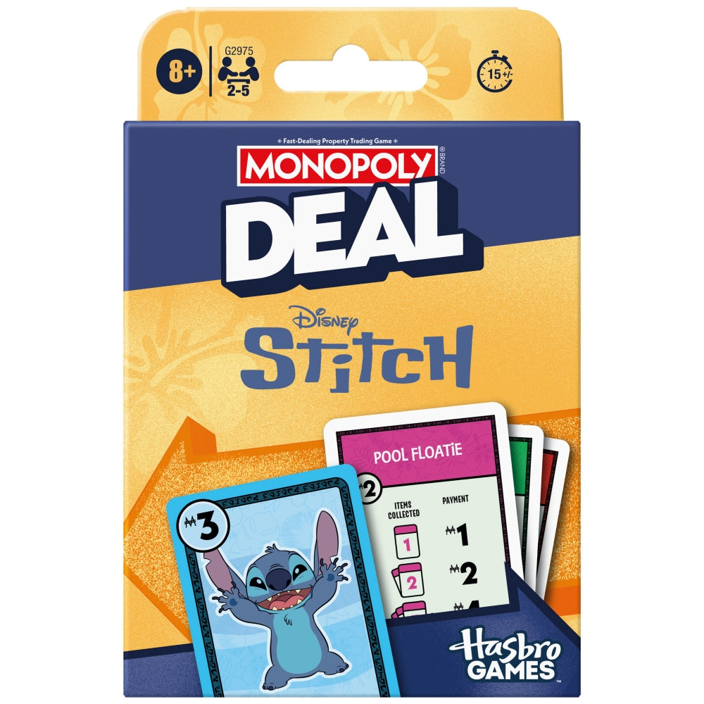 Monopoly Deal Card Game - Stitch Edition