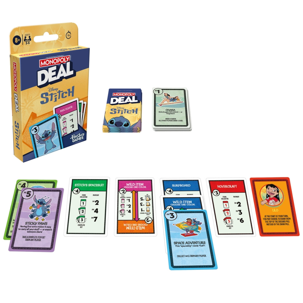 Monopoly Deal Card Game - Stitch Edition