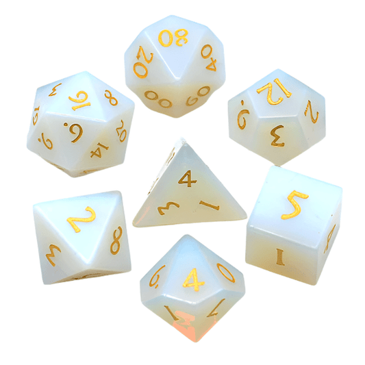 Opalite Gemstone Dice