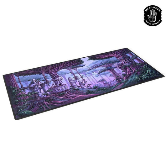 Orange Nebula: Curartor: Desk Mat