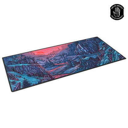 Orange Nebula: Curartor: Desk Mat