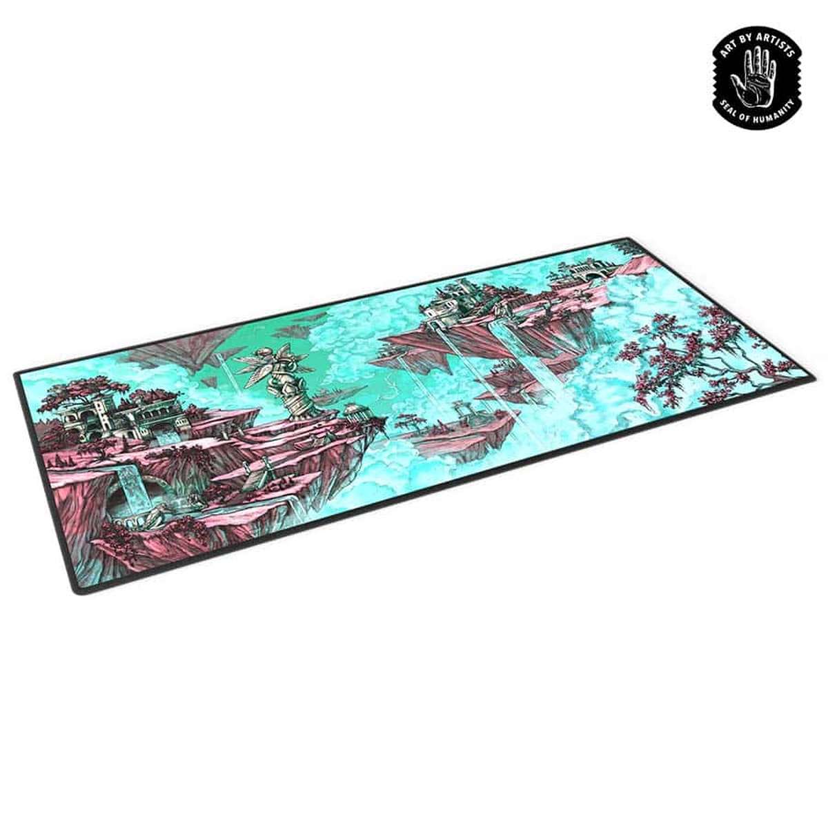 Orange Nebula: Curartor: Desk Mat
