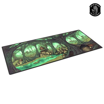 Orange Nebula: Curartor: Desk Mat