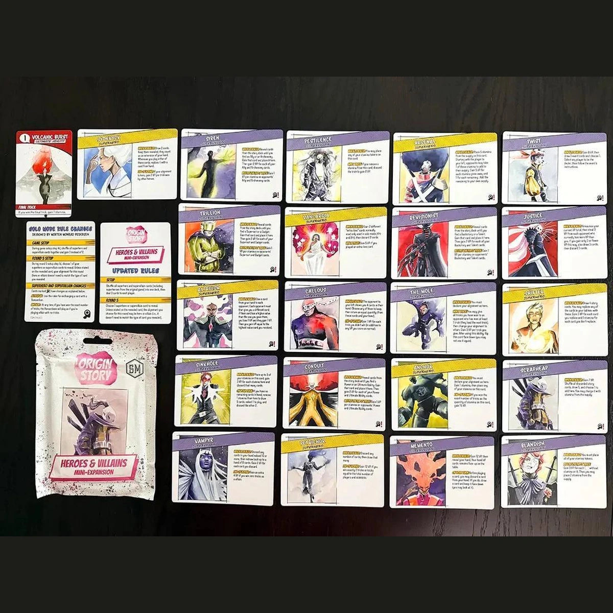 Origin Story: Heroes & Villains Mini-Expansion