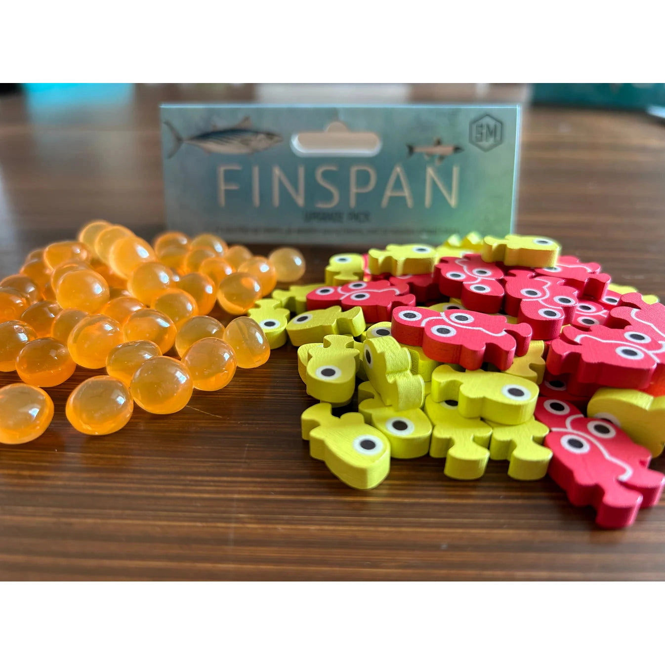 Finspan Upgrade Pack (Wooden Tokens & Squishy Eggs)