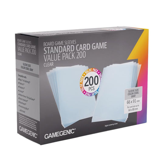 Prime Sleeves Standard Card Game-Size Value Pack 200