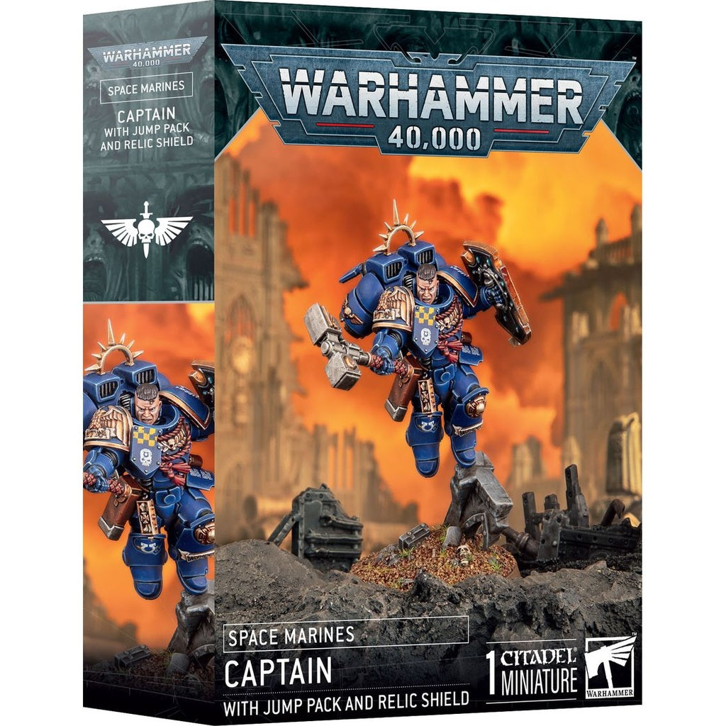 Space Marines: Captain with Jump Pack and Relic Shield