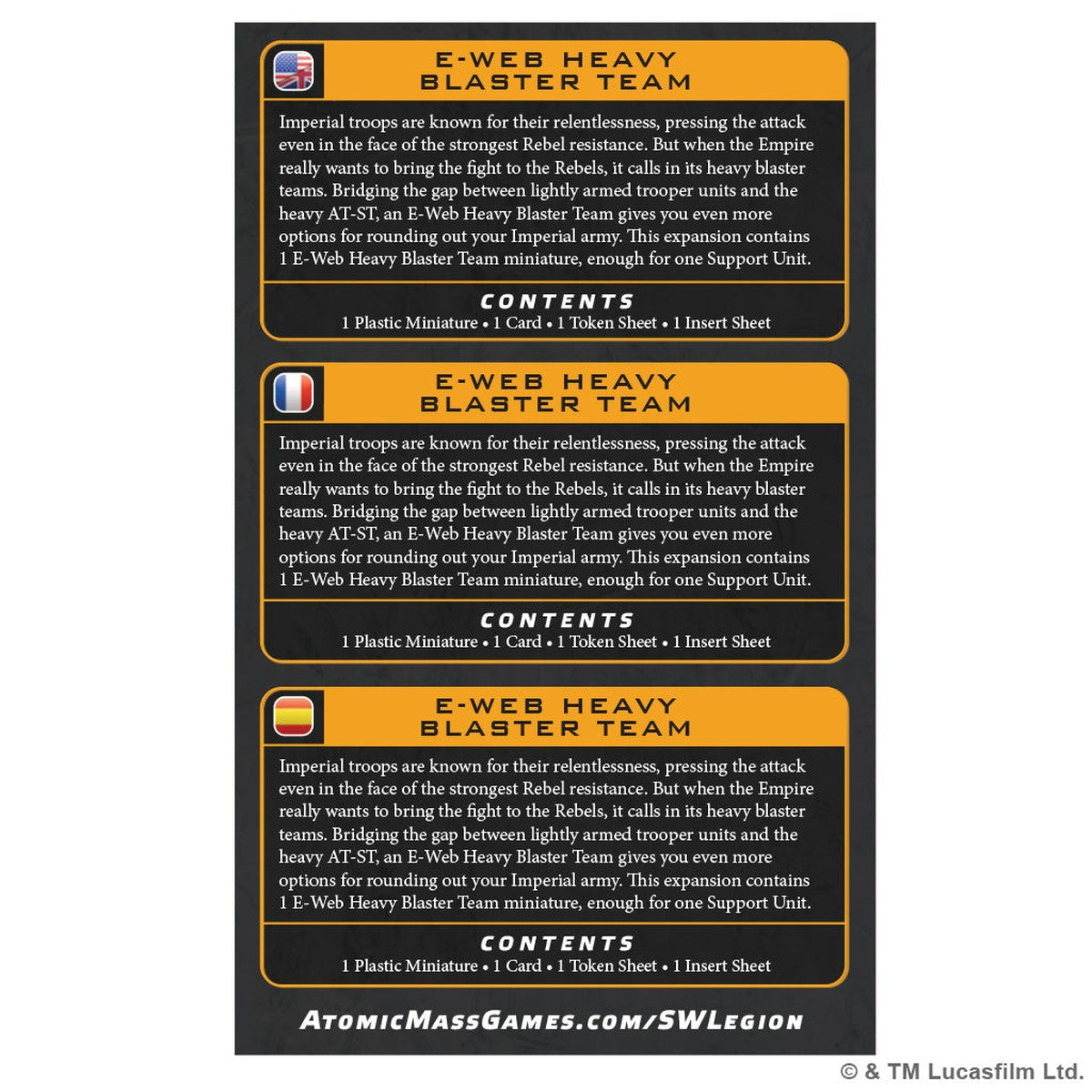 Star Wars: Legion - E-Web Heavy Blaster Team