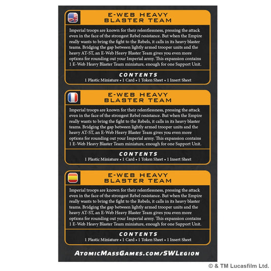 Star Wars: Legion - E-Web Heavy Blaster Team