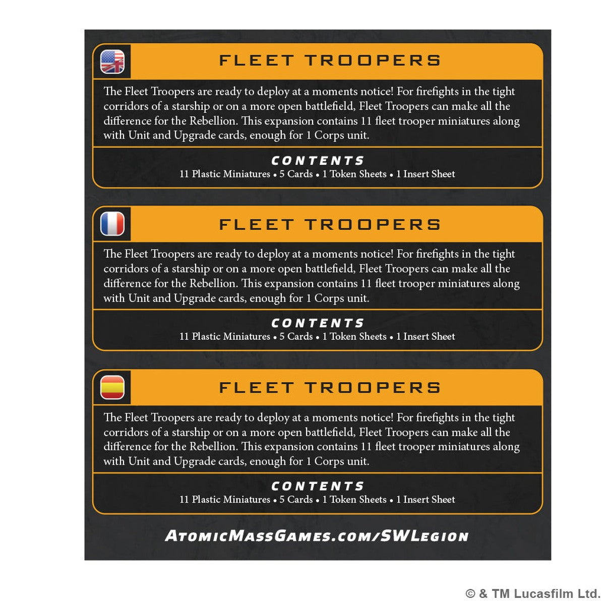 Star Wars: Legion - Fleet Troopers Unit