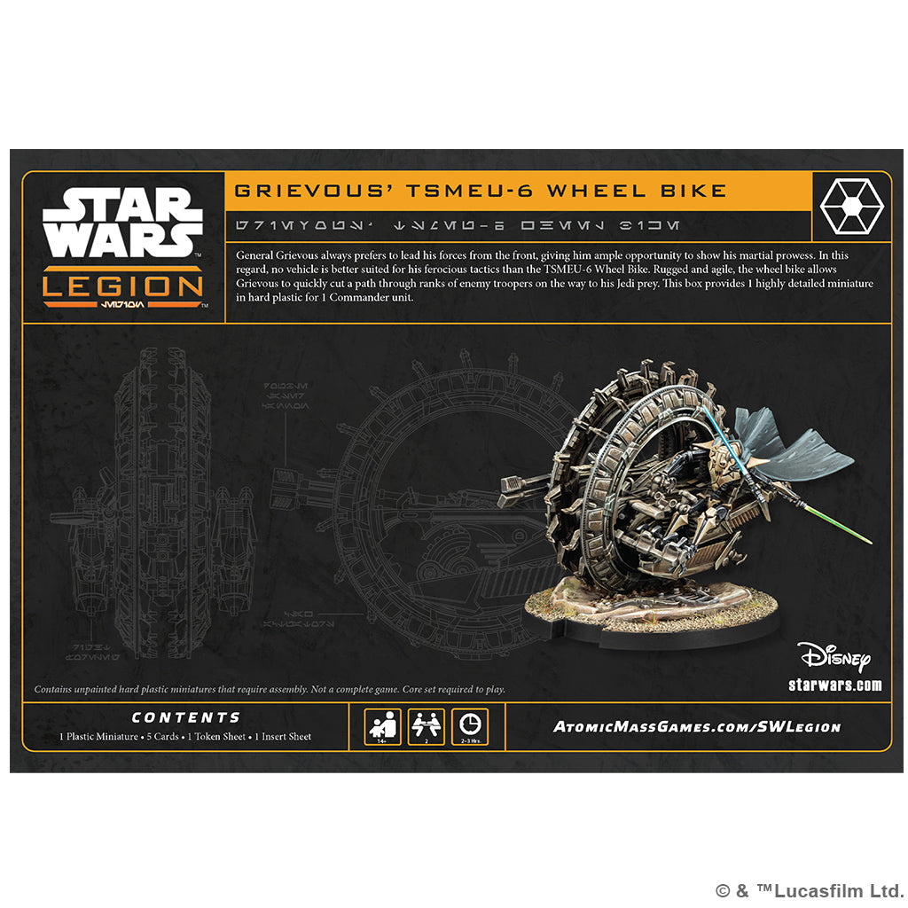 Star Wars: Legion - General Grievous' TSMEU-6 Wheel Bike