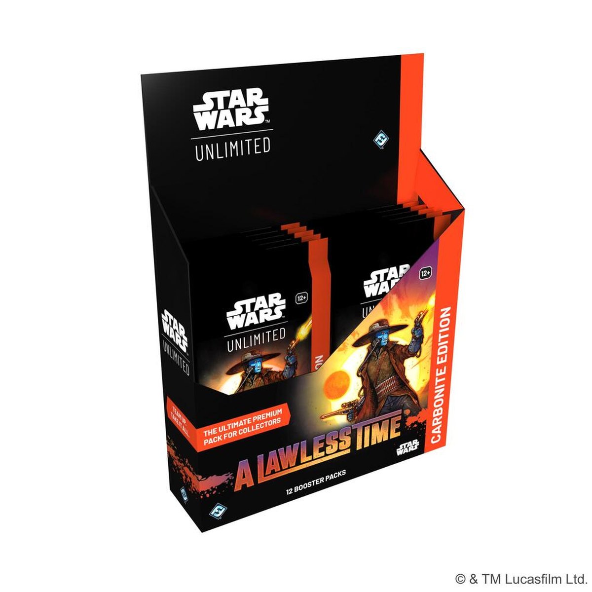 Star Wars: Unlimited - A Lawless Time: Carbonite Booster Display 12