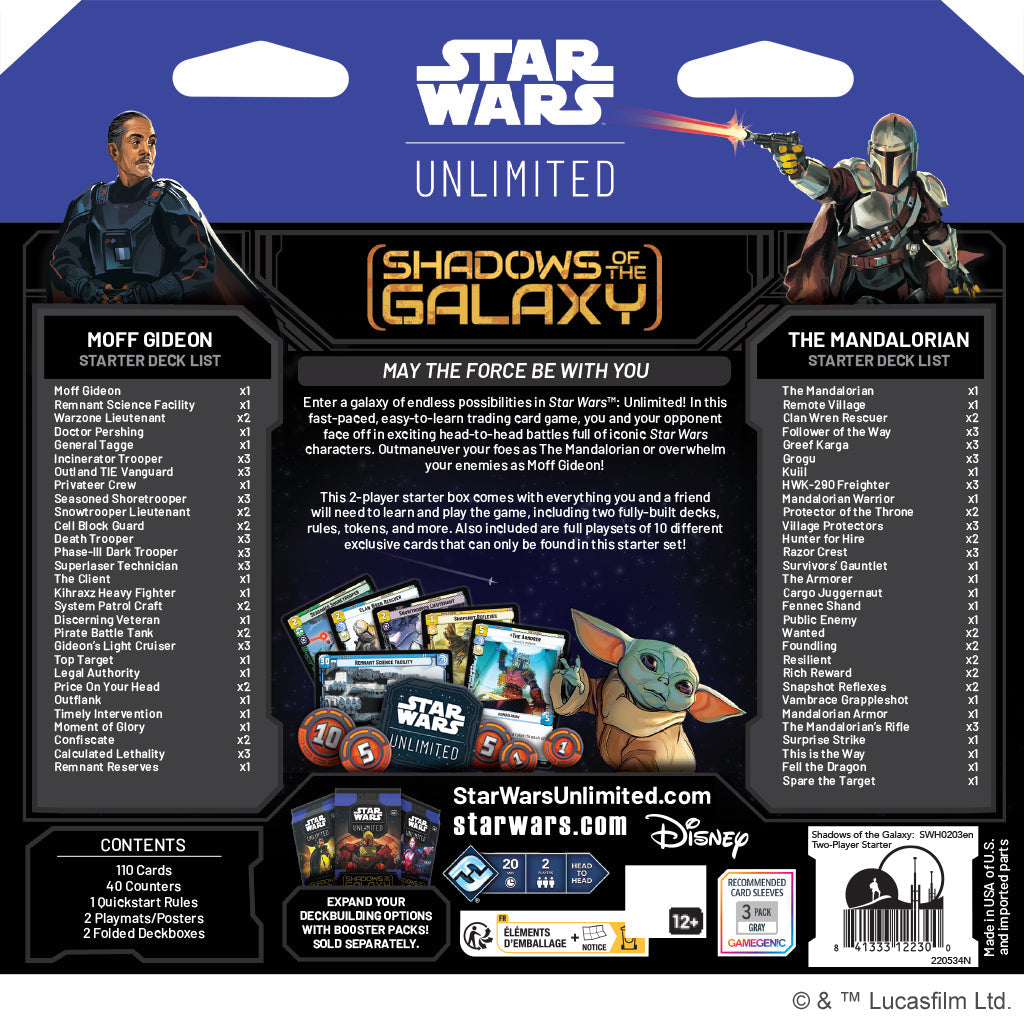 Star Wars: Unlimited - Shadows of the Galaxy: Two-Player Starter