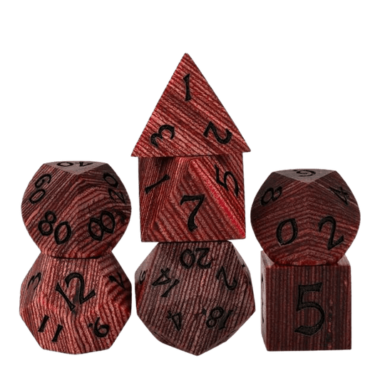 Striped Wood Dice