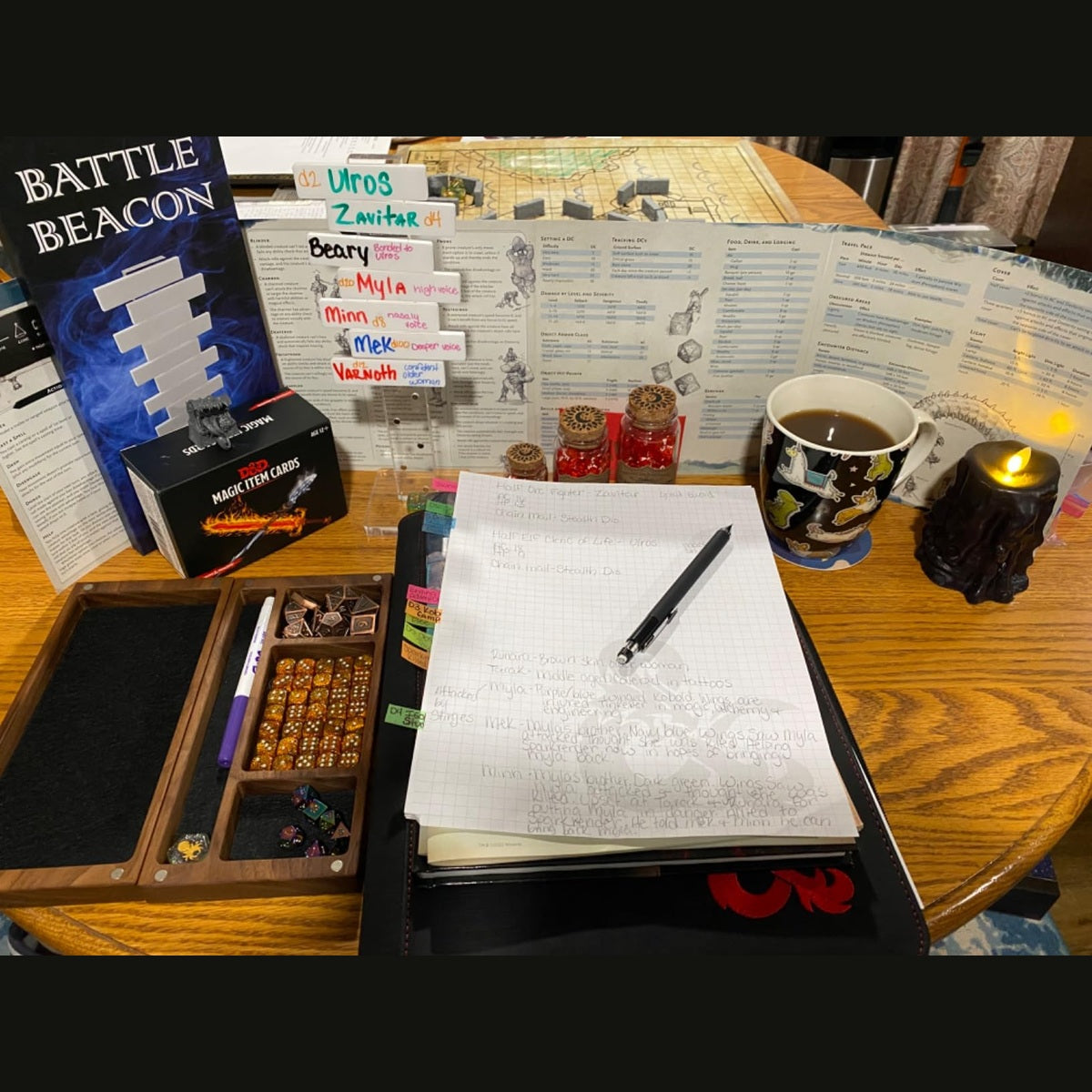 The Battle Beacon DND Initiative Tracker - Track up to 12 Fighters