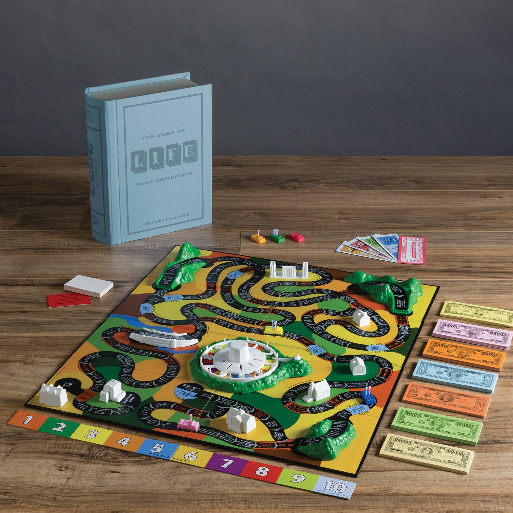 WS Game Company The Game of Life Vintage Bookshelf Edition