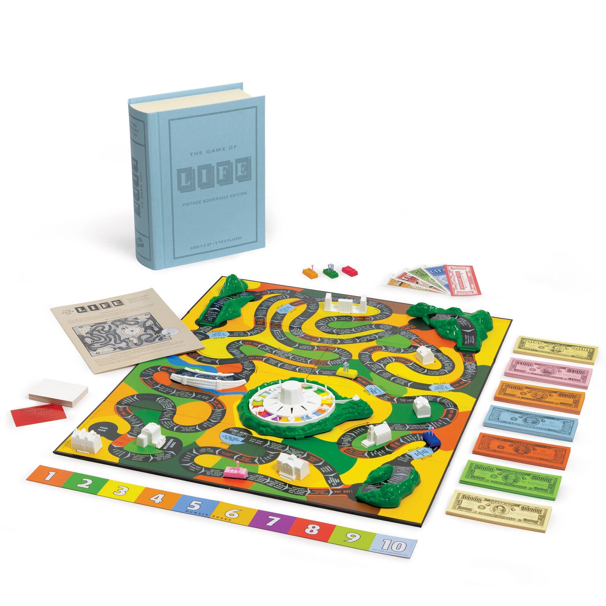 WS Game Company The Game of Life Vintage Bookshelf Edition