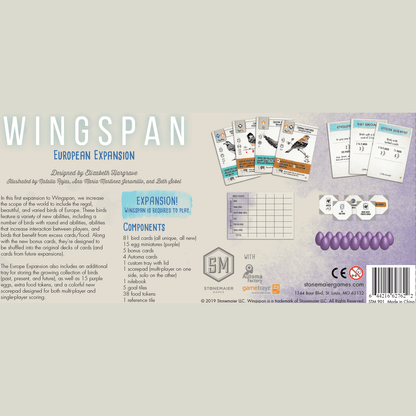 Wingspan European Expansion