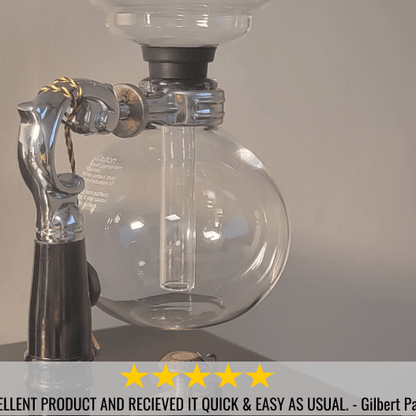 Yama Glass 3 Cup Tabletop Siphon Coffee Maker Alcohol Burner