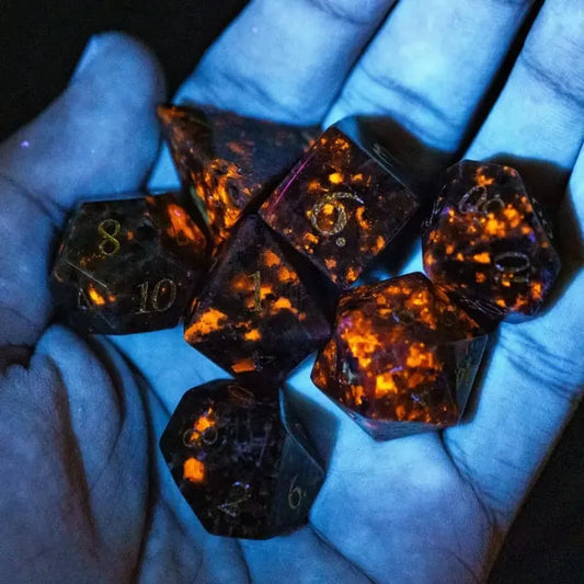 Yooperlite Gemstone Dice
