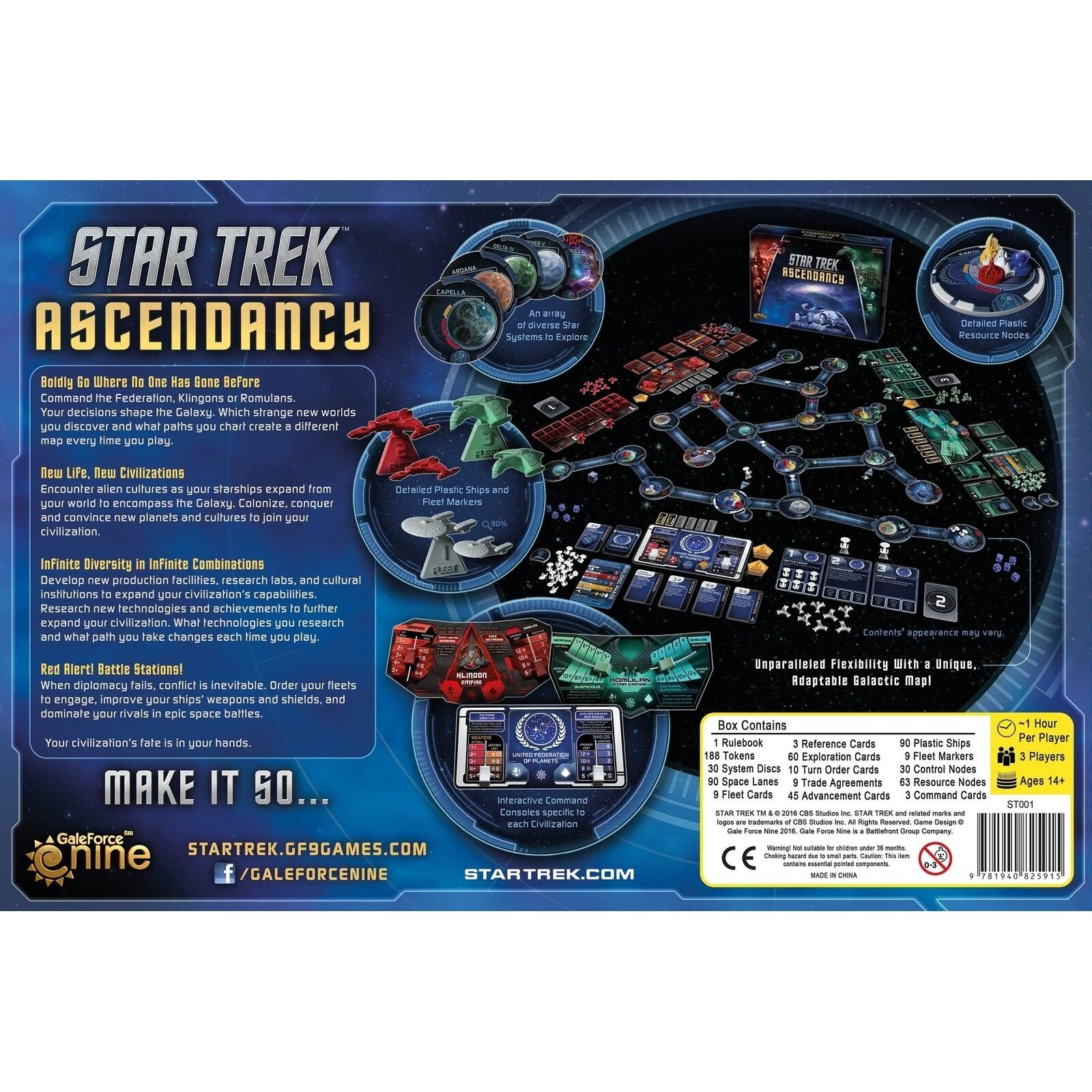 Star Trek: Ascendancy Federation, Romulan, Klingon