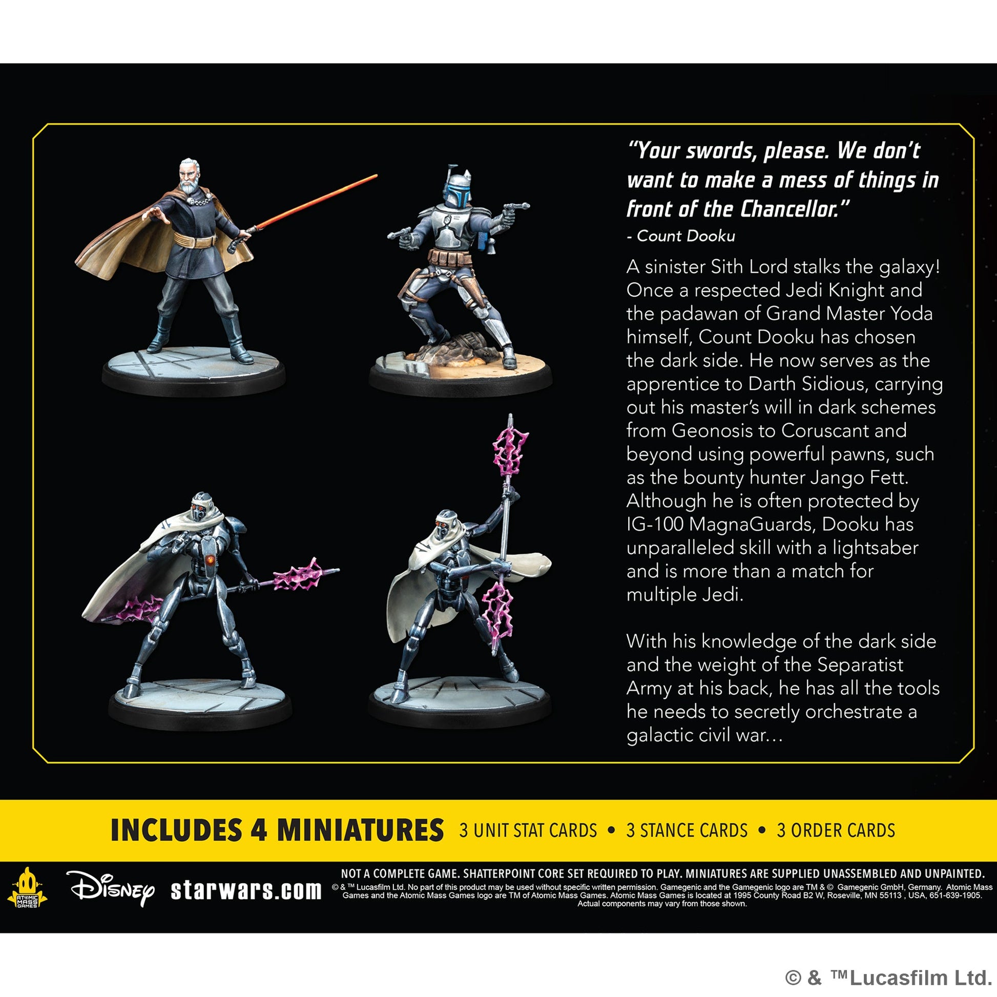 Star Wars: Shatterpoint - Twice the Pride - Count Dooku Squad Pack